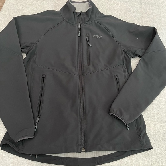 [S]Outdoor Research Women's Ferrosi Grid Jacket Softshell Black NWOT waterproof - Picture 2 of 8